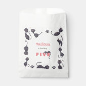 黒猫子供の誕生日 フェイバーバッグ (正面)