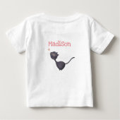 黒猫子供の誕生日 ベビーTシャツ (裏面)