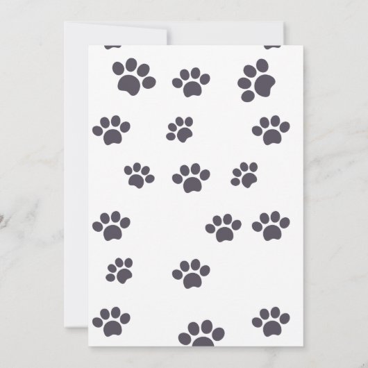 黒猫子供の誕生日 招待状 (裏面)