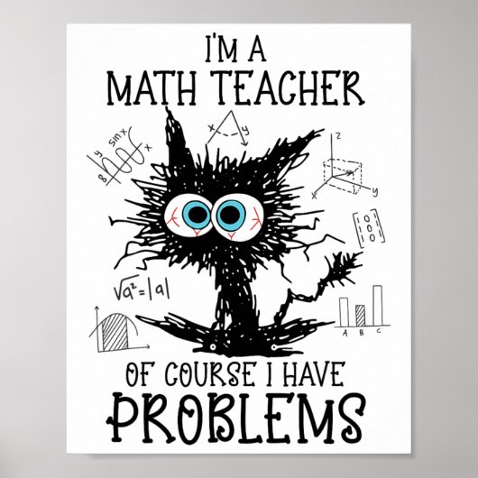 黒猫子猫私は数学の先生はもちろん ポスター (正面)