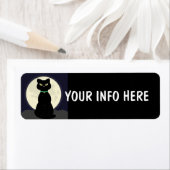 黒猫差出人住所ラベル ラベル (インサイチュ)