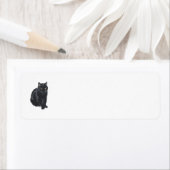 黒猫差出人住所ラベル ラベル (インサイチュ)