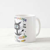 黒猫幼稚園　大丈夫だよ　私も大丈夫　何もかも コーヒーマグカップ (正面右)
