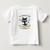 黒猫幼稚園　大丈夫だよ　私も大丈夫　何も問題ないよ ベビーTシャツ (裏面)