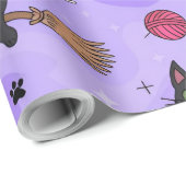 黒猫幽霊柄かわいい猫たち – コスチューム ラッピングペーパー (ロールコーナー)