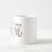 黒猫幽霊衣装おもしろい猫シーツ通し コーヒーマグカップ (正面左)