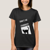 黒猫引用文は黒人女性のTシャツを曲げた Tシャツ (正面)