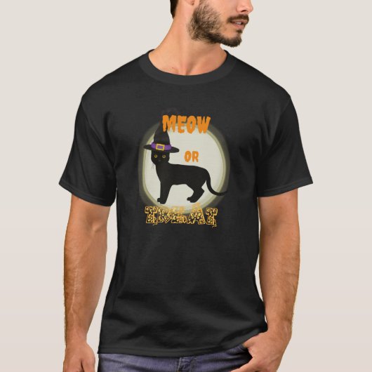 黒猫引用文 Tシャツ (正面)