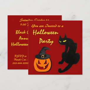 黒猫忍者ハローウィンパーティ 招待状