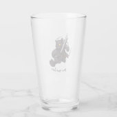 黒猫忍者刀飛んでいる刀 タンブラーグラス (裏面)