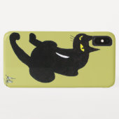 黒猫忍者黄 Case-Mate iPhoneケース (裏面(横))