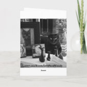 黒猫恋しく思カード カード (裏面)