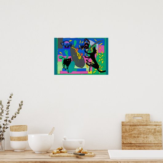 黒猫悪夢 ポスター (キッチン)