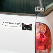 黒猫愛は避難所猫を採用します! ステッカー (トラック上)