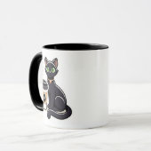黒猫愛好家 コーヒーブレイク カップ (正面左)