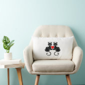 黒猫愛 ランバークッション (椅子)