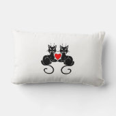 黒猫愛 ランバークッション (裏面)