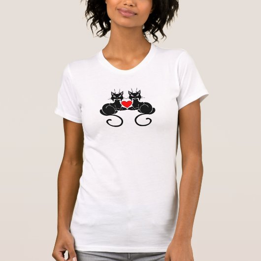 黒猫愛 Tシャツ (正面)