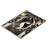 黒猫抽象芸術手帳 ノートブック (左側)