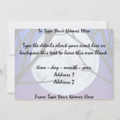 黒猫招待状パーソナライズされたハロウィーンカード 招待状 (裏面)