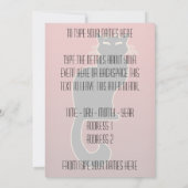 黒猫招待状パーソナライズされたハロウィーンカード 招待状 (裏面)