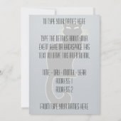 黒猫招待状パーソナライズされたハロウィーンカード 招待状 (裏面)