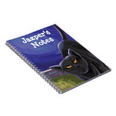 黒猫文カッコいい房具 ノートブック (右側)