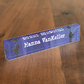 黒猫文房具 デスクネームプレート (側面)