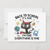 黒猫新学期イム素晴らしエリー素晴らしティ サンキューカード (裏面)