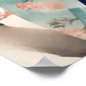 黒猫日本のの美しい少女 ポスター (角)