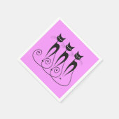 黒猫漫画 スタンダードカクテルナプキン (角)