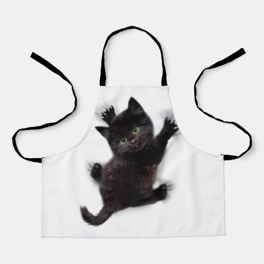 黒猫登山オンヒューマンバック エプロン (正面)