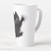 黒猫登山オンヒューマンバック カフェラテマグ (右アングル)