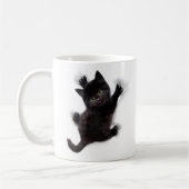 黒猫登山オンヒューマンバック コーヒーマグカップ (左)