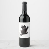 黒猫登山オンヒューマンバック ワインラベル (正面)