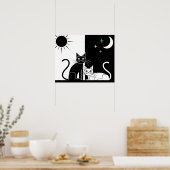 黒猫白猫 ポスター (キッチン)