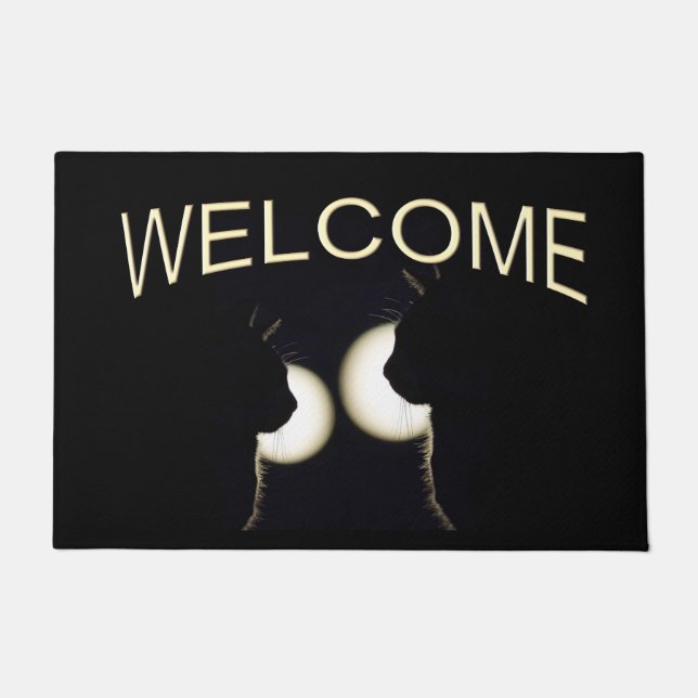 黒猫素晴らし強盗が発覚 ドアマット (正面)