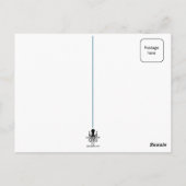 黒猫絵画の ポストカード (裏面)