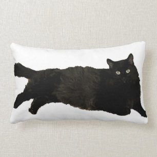 黒猫腰枕 ランバークッション