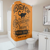 黒猫薬品店 シャワーカーテン (インサイチュ)