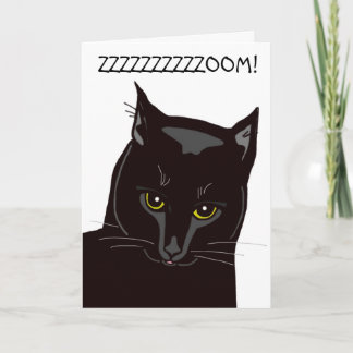 黒猫誕生日カード カード