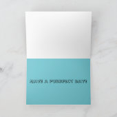 黒猫誕生日カード カード (内部)