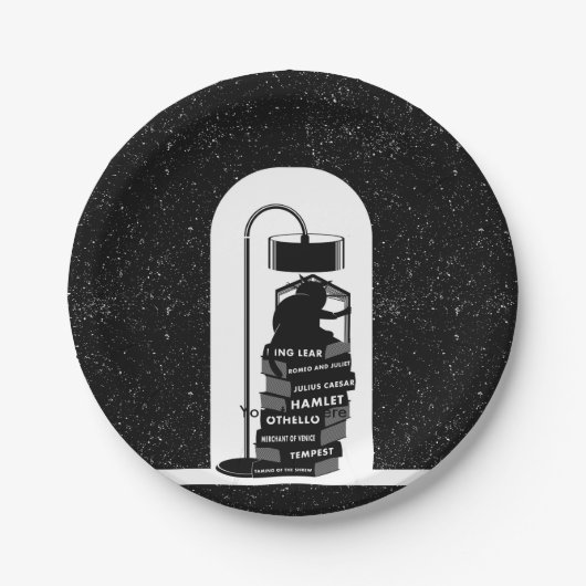黒猫読シェイクスピア遊 ペーパープレート (正面)