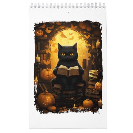 黒猫読ズブックスカボチャ秋先生ハ カレンダー (カバー)
