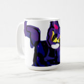 黒猫遊のカボチャ コーヒーマグカップ (正面左)