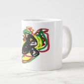 黒猫遊秋 ジャンボコーヒーマグカップ (正面右)