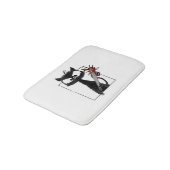 黒猫野球ホラーハロウィーン バスマット (アングル)