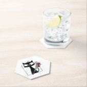 黒猫野球ホラーハロウィーン ペーパーコースター (インサイチュ)