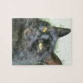 黒猫鉛筆アート ジグソーパズル (横)