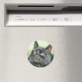 黒猫鉛筆アート マグネット (インサイチュ (食洗機))